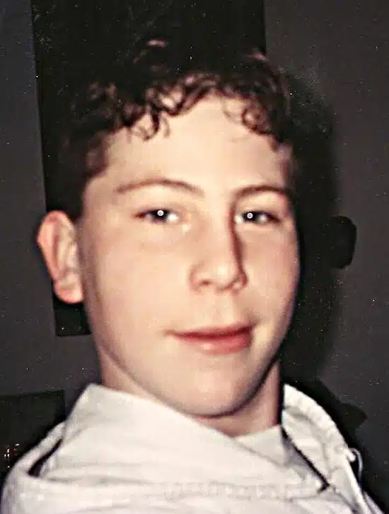 Christopher during his 7th grade class trip, one week before his death.