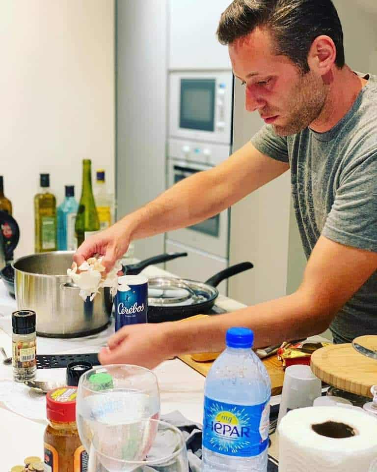 the kitchen was his happy place