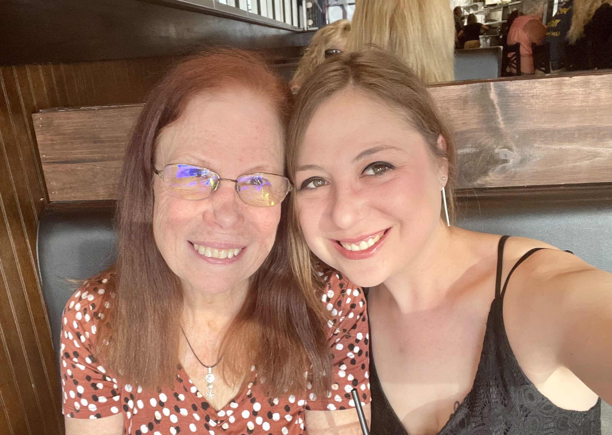 Laura and mom Barb out on the town in Rehoboth Beach!