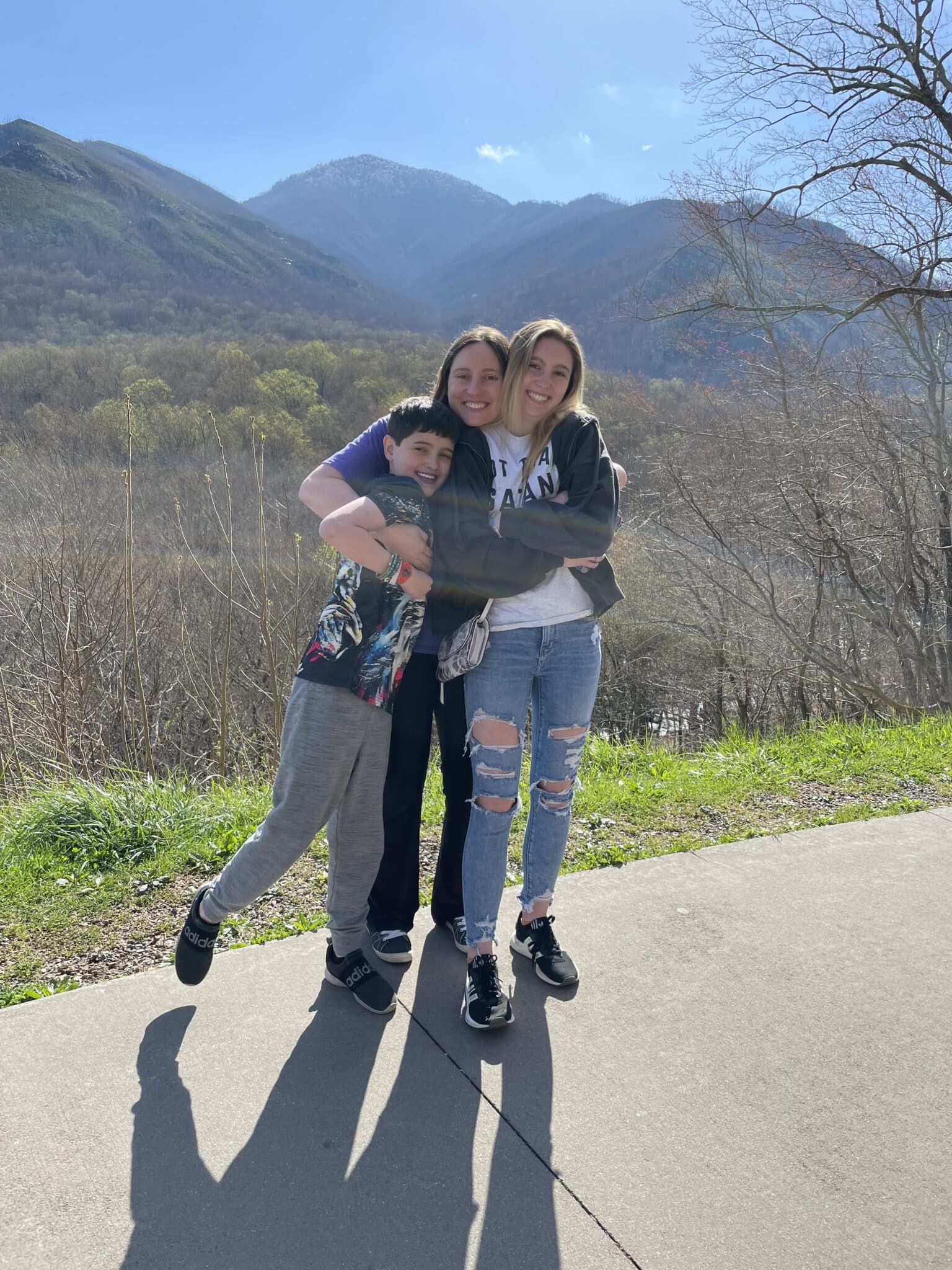 Gage, "mother" (as he would say), and his sister, Bella.