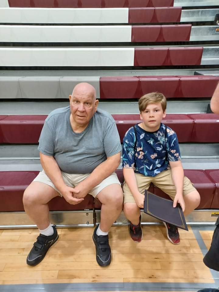Dad with his grandson Kevin