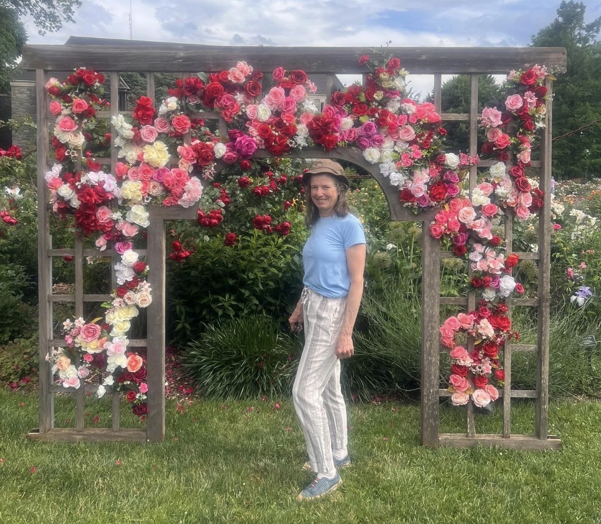 Joan loved flowers and gardening.
