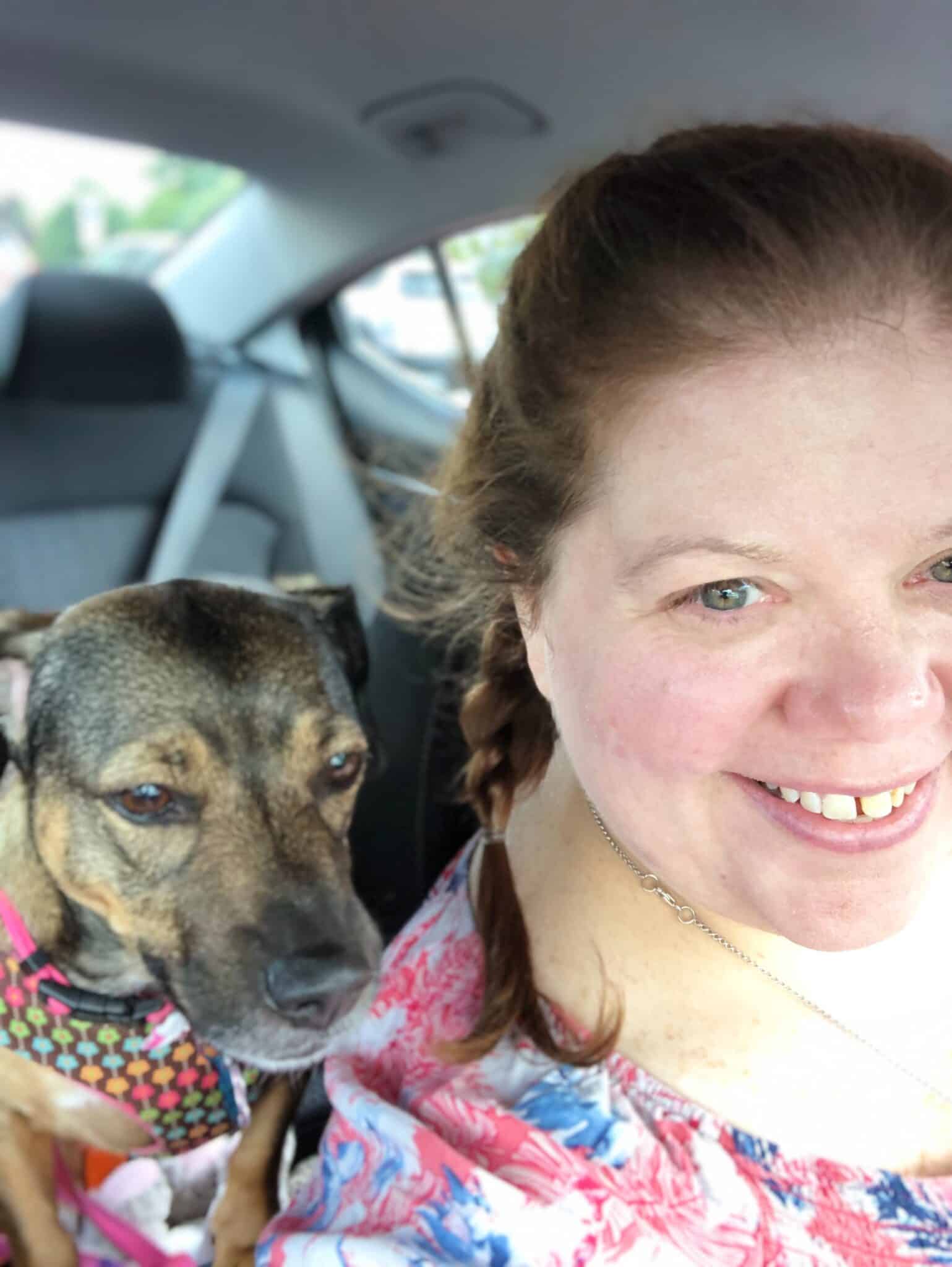 Heidi and her fur niece Georgia.