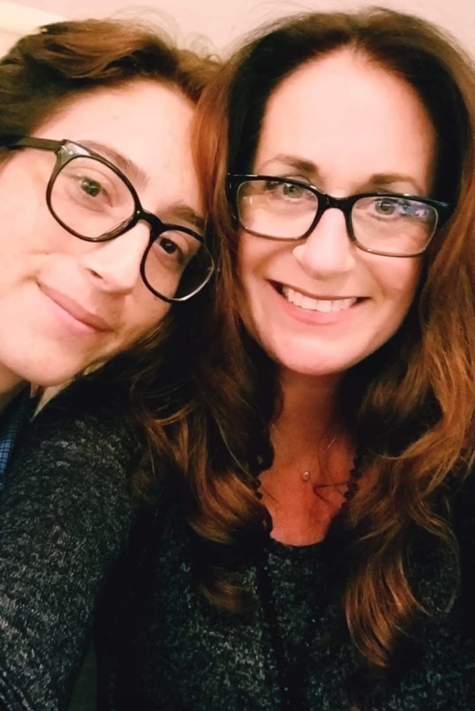 Hayden with his mom, Lacey.